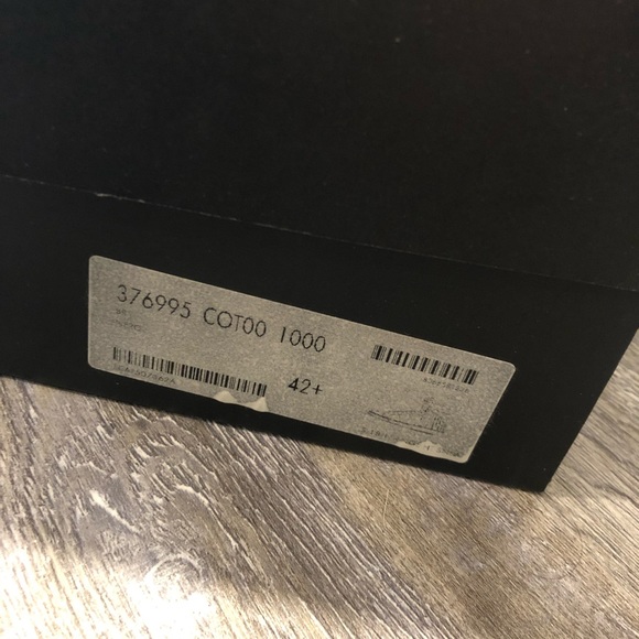 SAINT LAURENT BLACK FRINGE SNEAKER. SIZE 42.5 - Picture 7 of 8